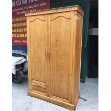 Tủ quần áo gỗ Pơ mu kích thước 130x210x60cm