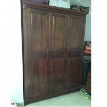 Tủ quần áo gỗ xoan đào 3 buồng mới 95%