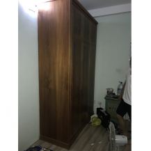 Tủ quần áo gỗ xoan đào 3 buồng kích thước 160x50x260cm