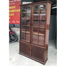 Tủ sách gỗ nghiến kích thước 113x210x 50cm